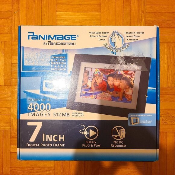 PANIMAGE by PANDIGITAL - 7” Digital Photo Frame - Brand New! - Picture 1 of 1